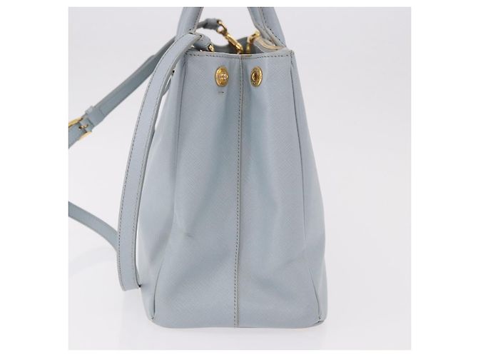 Borsa PRADA Saffiano 2way Azzurro chiaro Oro Auth 190596V D'oro Blu chiaro - vista 4