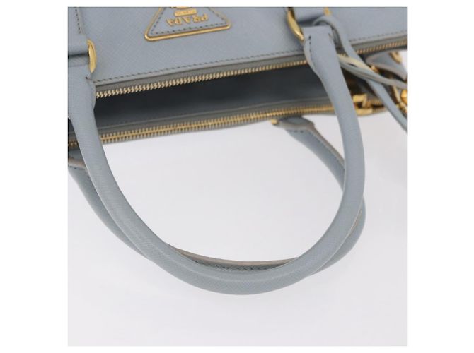 Borsa PRADA Saffiano 2way Azzurro chiaro Oro Auth 190596V D'oro Blu chiaro - vista 7