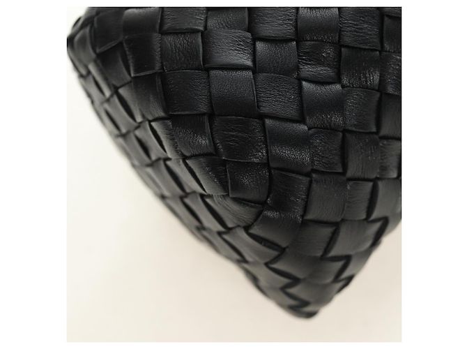 BOTTEGA VENETA INTRECCIATO Go Game Set Cuir Blanc Noir Auth bs35708M - vue 15