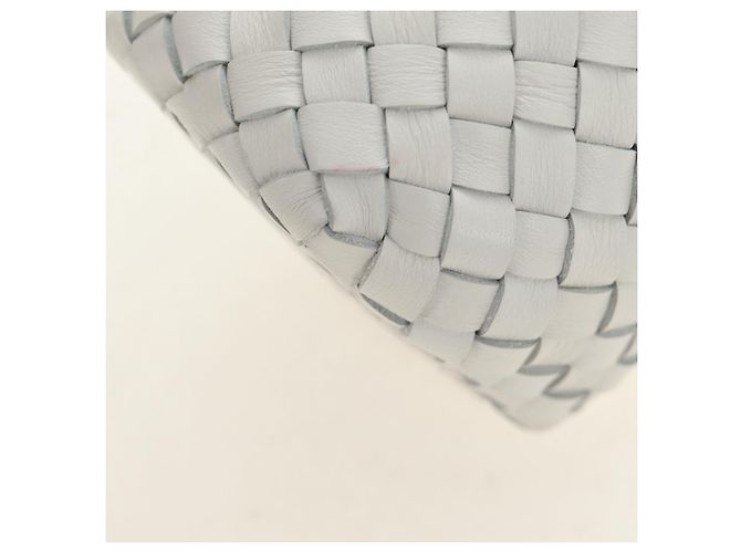 BOTTEGA VENETA INTRECCIATO Go Game Set Cuir Blanc Noir Auth bs35708M - vue 33