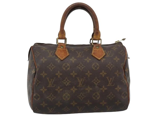 LOUIS VUITTON Borsa Monogram Speedy 25 M41528 LV Auth 189873 Monogramma - vista 2