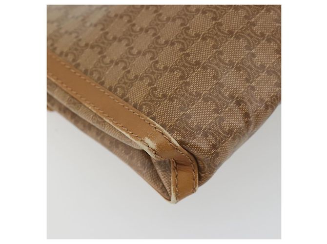 Céline CELINE Borsa a Spalla Macadam PVC Pelle Beige Oro Autentica bs35806 D'oro - vista 13