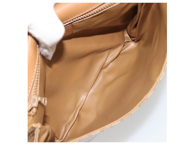 Céline CELINE Borsa a Spalla Macadam PVC Pelle Beige Oro Autentica bs35806 D'oro - vista 17