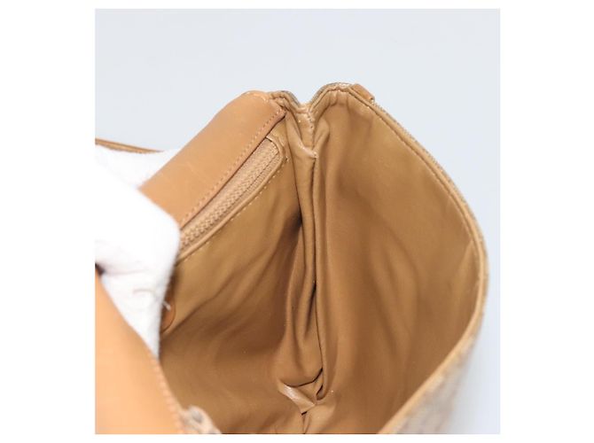 Céline CELINE Borsa a Spalla Macadam PVC Pelle Beige Oro Autentica bs35806 D'oro - vista 18