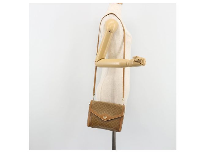 Céline CELINE Borsa a Spalla Macadam PVC Pelle Beige Oro Autentica bs35806 D'oro - vista 23