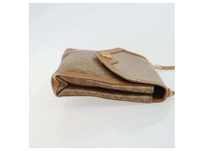 Céline CELINE Borsa a Spalla Macadam PVC Pelle Beige Oro Autentica bs35806 D'oro - vista 4