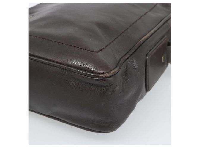 Borsa a Spalla BALLY in Pelle Marrone Oro Auth 189939 D'oro - vista 10