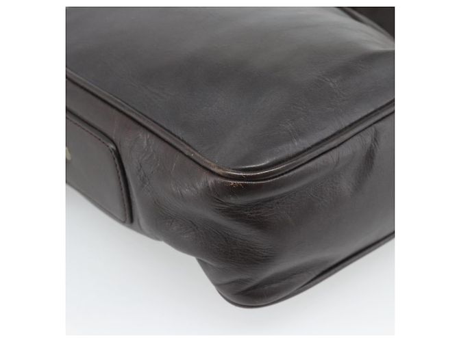 Borsa a Spalla BALLY in Pelle Marrone Oro Auth 189939 D'oro - vista 13