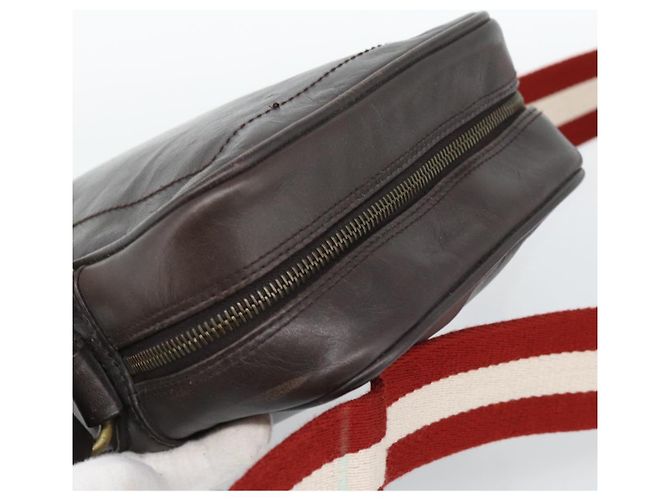 Borsa a Spalla BALLY in Pelle Marrone Oro Auth 189939 D'oro - vista 6