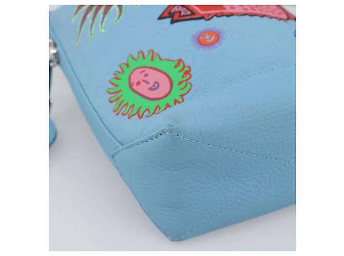 LOUIS VUITTON Monogram Yayoi Kusama Hobo Cruiser Bag Light M21716 Auth 189829SM Blu chiaro - vista 15