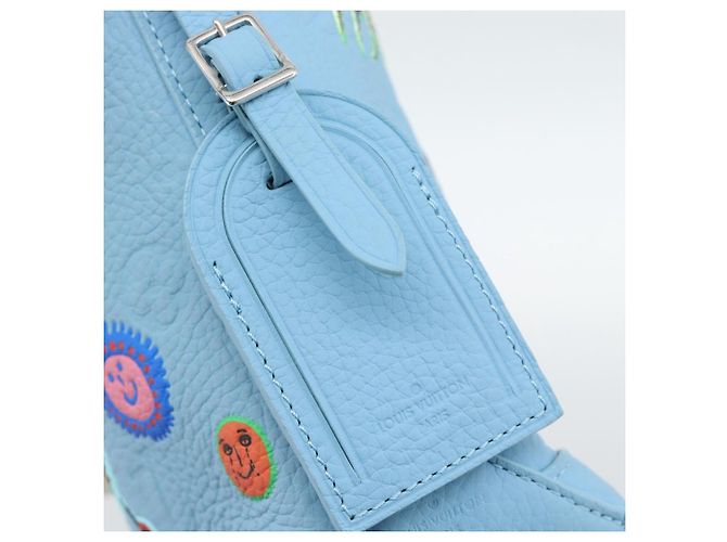 LOUIS VUITTON Monogram Yayoi Kusama Hobo Cruiser Bag Light M21716 Auth 189829SM Blu chiaro - vista 20