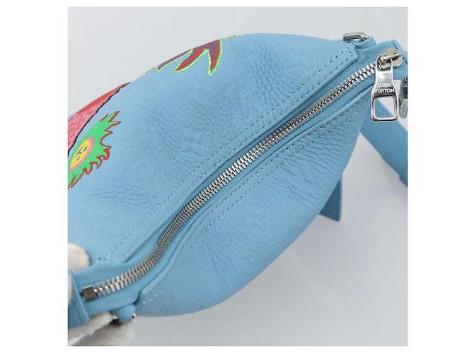 LOUIS VUITTON Monogram Yayoi Kusama Hobo Cruiser Bag Light M21716 Auth 189829SM Blu chiaro - vista 7