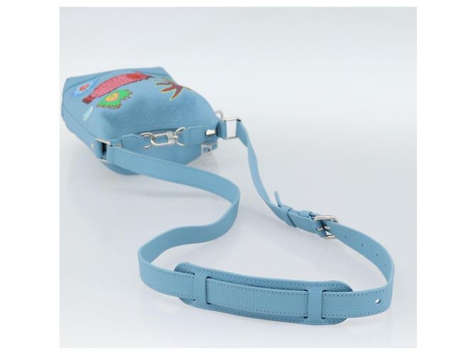 LOUIS VUITTON Monogram Yayoi Kusama Hobo Cruiser Bag Light M21716 Auth 189829SM Blu chiaro - vista 8