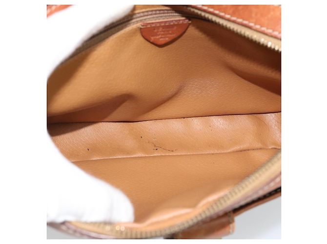 Céline Borsa a Spalla CELINE Macadam Canvas PVC Pelle Marrone Oro Autentica ep14921 D'oro - vista 16