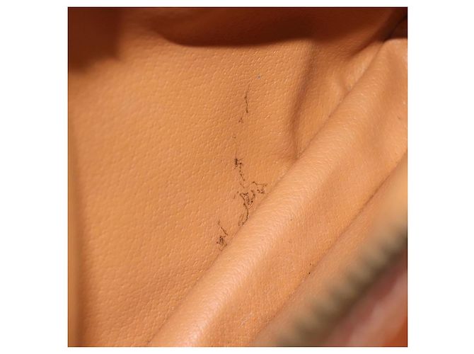Céline Borsa a Spalla CELINE Macadam Canvas PVC Pelle Marrone Oro Autentica ep14921 D'oro - vista 23