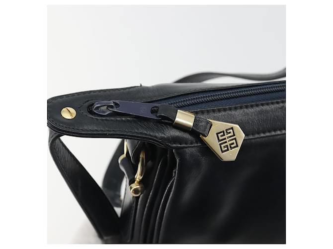 Borsa a Spalla GIVENCHY in Pelle Blu Navy e Oro Auth 188588 D'oro - vista 15