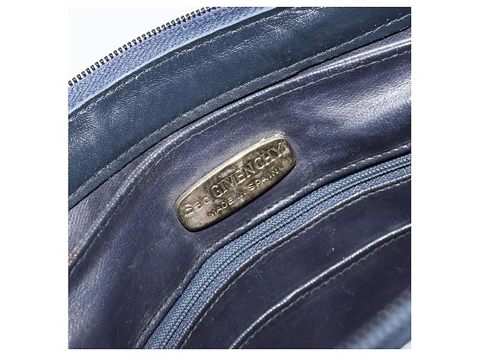 Borsa a Spalla GIVENCHY in Pelle Blu Navy e Oro Auth 188588 D'oro - vista 16