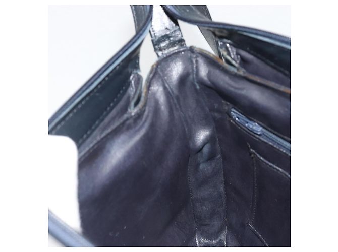 Borsa a Spalla GIVENCHY in Pelle Blu Navy e Oro Auth 188588 D'oro - vista 19