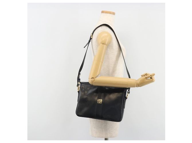 Borsa a Spalla GIVENCHY in Pelle Blu Navy e Oro Auth 188588 D'oro - vista 23