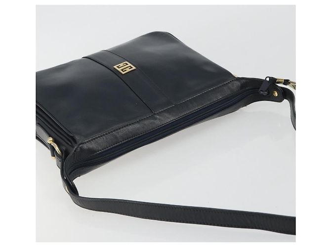 Borsa a Spalla GIVENCHY in Pelle Blu Navy e Oro Auth 188588 D'oro - vista 6