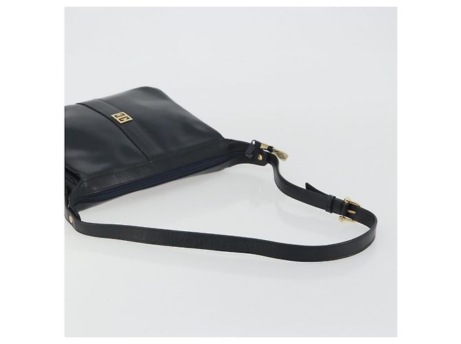 Borsa a Spalla GIVENCHY in Pelle Blu Navy e Oro Auth 188588 D'oro - vista 7