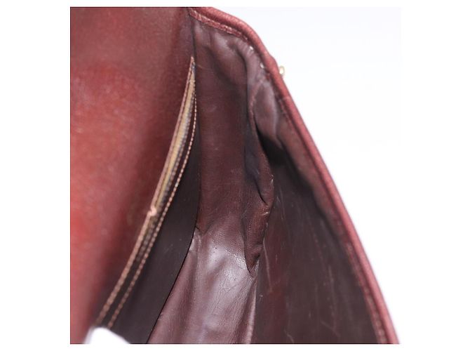 Céline Borsa a tracolla CELINE in pelle marrone scuro oro Auth bs35935 D'oro - vista 18