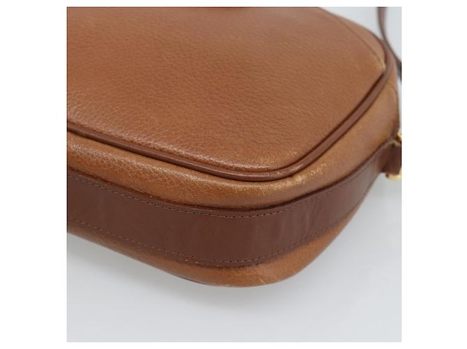 Borsa a tracolla Burberry in pelle marrone oro Auth 190582 D'oro - vista 10
