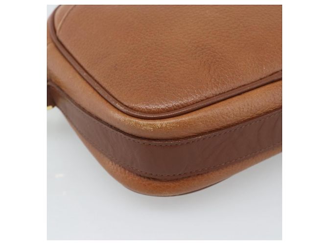Borsa a tracolla Burberry in pelle marrone oro Auth 190582 D'oro - vista 11