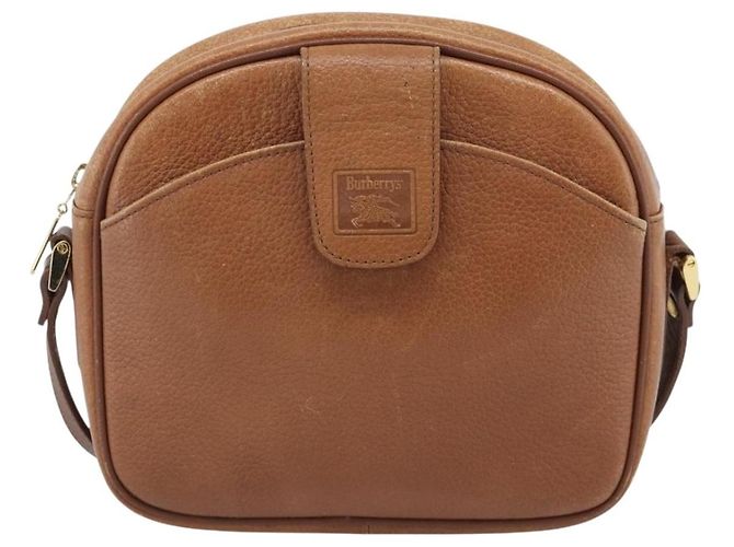Borsa a tracolla Burberry in pelle marrone oro Auth 190582 D'oro - vista 2