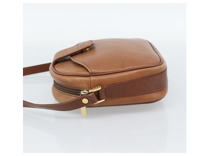 Borsa a tracolla Burberry in pelle marrone oro Auth 190582 D'oro - vista 4