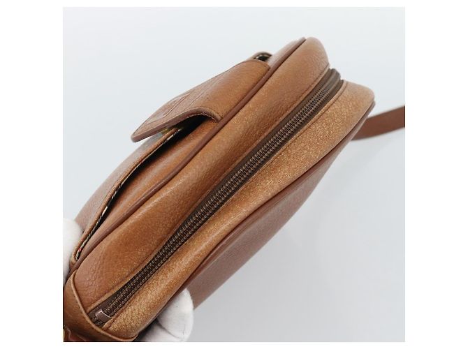 Borsa a tracolla Burberry in pelle marrone oro Auth 190582 D'oro - vista 6