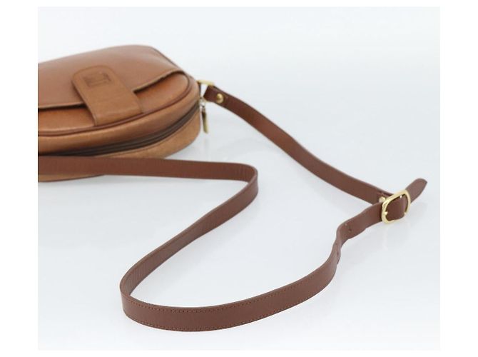 Borsa a tracolla Burberry in pelle marrone oro Auth 190582 D'oro - vista 7