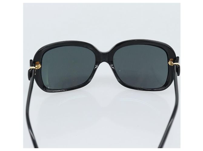 Occhiali da sole CHANEL in plastica nero e oro CC Auth bs35959 D'oro - vista 10