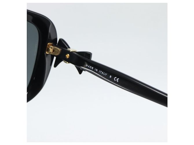 Occhiali da sole CHANEL in plastica nero e oro CC Auth bs35959 D'oro - vista 11