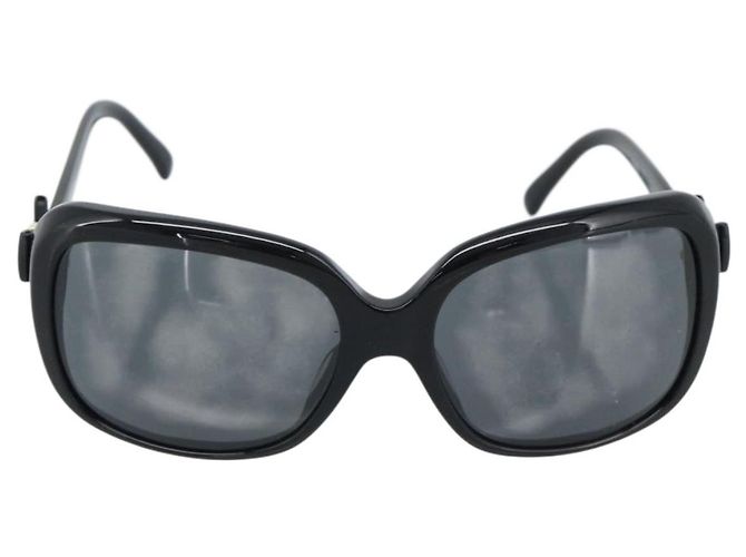Occhiali da sole CHANEL in plastica nero e oro CC Auth bs35959 D'oro - vista 2