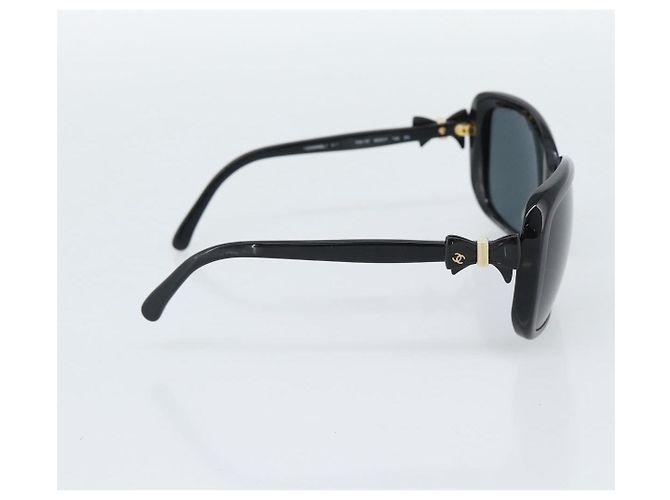 Occhiali da sole CHANEL in plastica nero e oro CC Auth bs35959 D'oro - vista 4