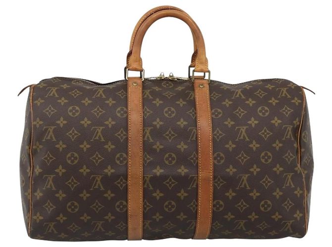 LOUIS VUITTON Borsa Boston Monogram Keepall 45 M41428 LV Auth 189980 Monogramma - vista 3
