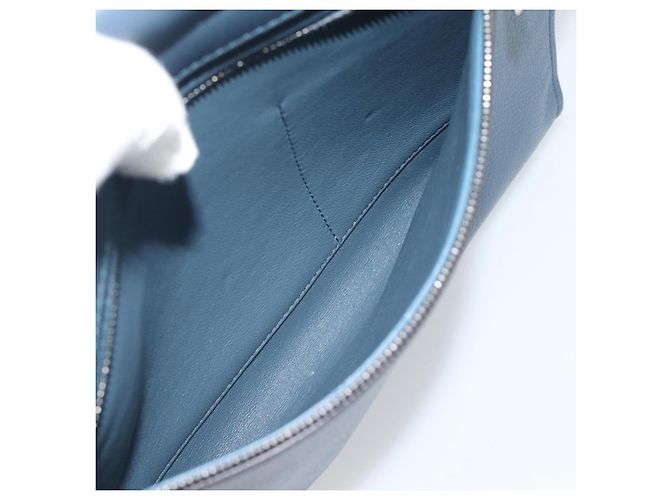 Céline Borsa Trapeze CELINE in scamosciato blu e oro 2way Auth ka5040 D'oro - vista 25