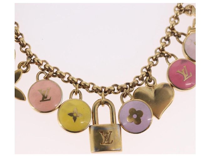 LOUIS VUITTON Porte Cles Chainne Pastille Key Holder metal M66172 LV Auth 189518 - vista 10