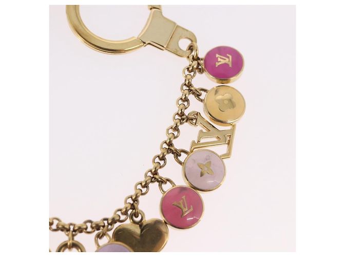 LOUIS VUITTON Porte Cles Chainne Pastille Key Holder metal M66172 LV Auth 189518 - vista 11