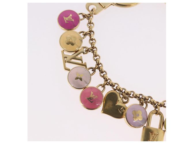 LOUIS VUITTON Porte Cles Chainne Pastille Key Holder metal M66172 LV Auth 189518 - vista 3