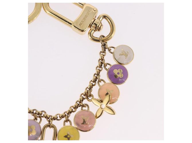 LOUIS VUITTON Porte Cles Chainne Pastille Key Holder metal M66172 LV Auth 189518 - vista 5