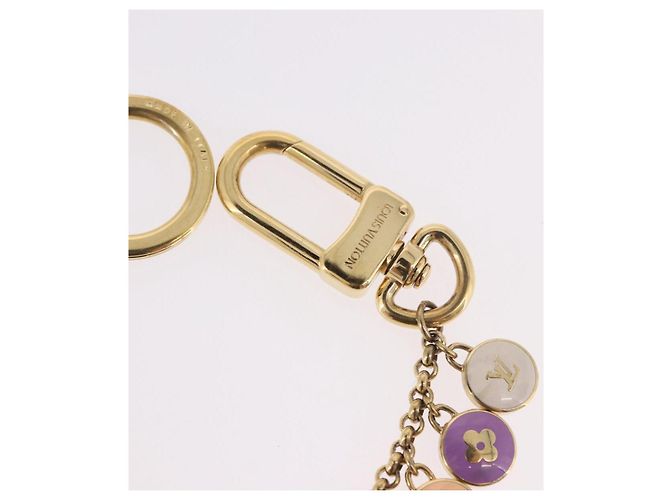 LOUIS VUITTON Porte Cles Chainne Pastille Key Holder metal M66172 LV Auth 189518 - vista 6