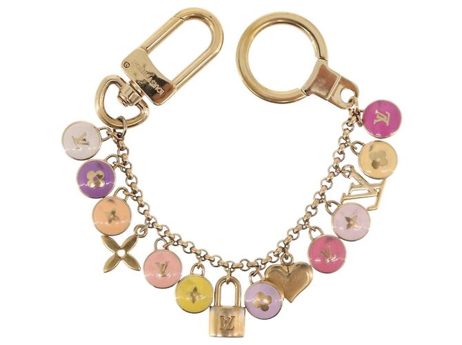 LOUIS VUITTON Porte Cles Chainne Pastille Key Holder metal M66172 LV Auth 189518 - vista 8