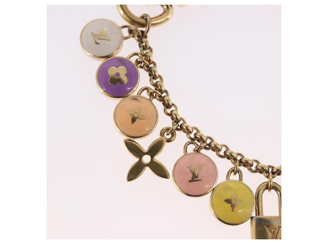 LOUIS VUITTON Porte Cles Chainne Pastille Key Holder metal M66172 LV Auth 189518 - vista 9
