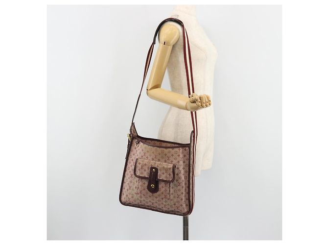 LOUIS VUITTON Monogram Mini Besace Mary Kate Bag Rosso M92321 LV Auth ep14990 - vista 23