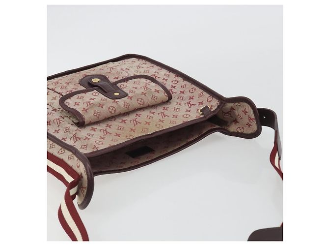LOUIS VUITTON Monogram Mini Besace Mary Kate Bag Rosso M92321 LV Auth ep14990 - vista 6