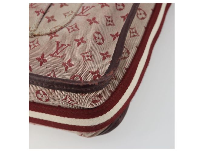 LOUIS VUITTON Monogram Mini Besace Mary Kate Bag Rosso M92321 LV Auth ep14990 - vista 9