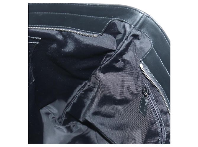 GUCCI Web Sherry Line Canvas Tote Bag Schwarz Silber 631245 Auth 186564V - Ansicht 18