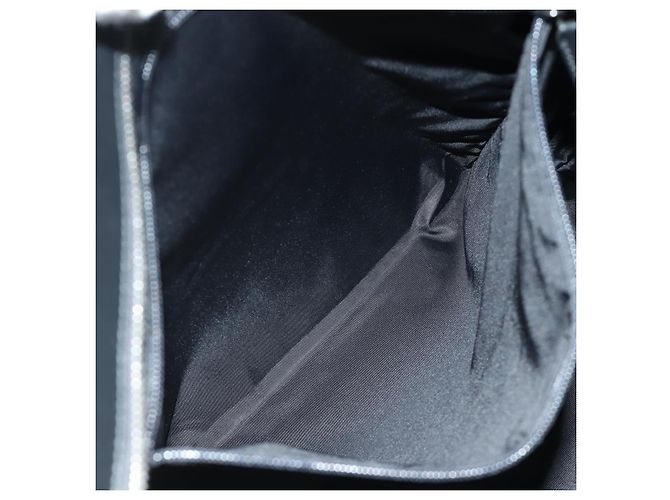 GUCCI Web Sherry Line Canvas Tote Bag Schwarz Silber 631245 Auth 186564V - Ansicht 21